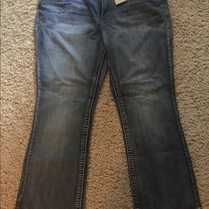 Women's plus Maurice's slim boot cut flex denim
